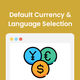 Default Currency & Language Selection