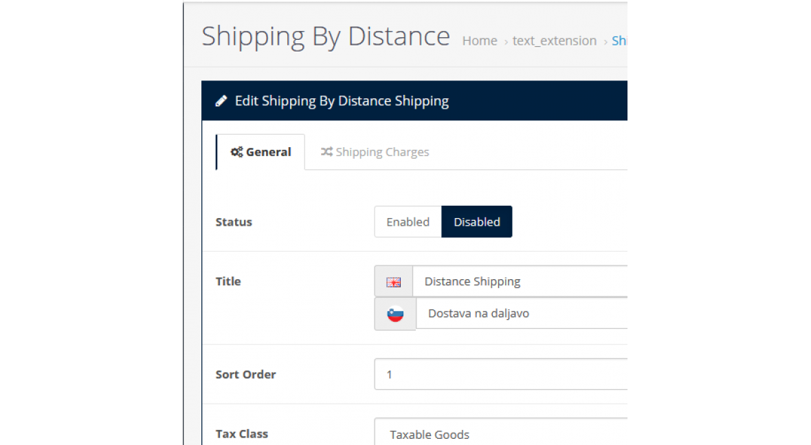 Shipping By Distance
